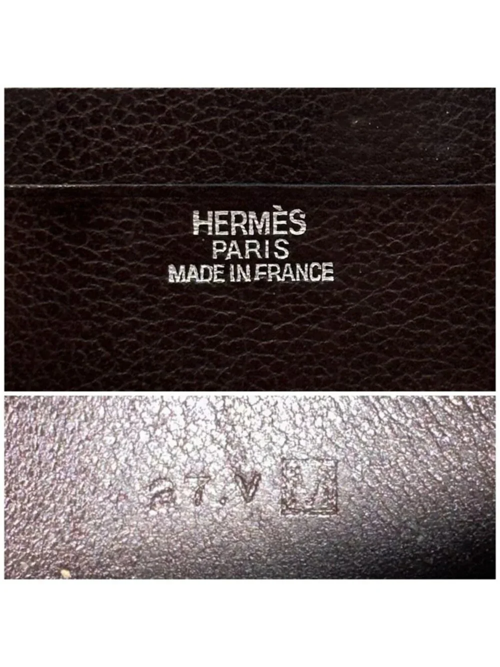 Hermes 2009: Card Case Brown Leather Business Holder